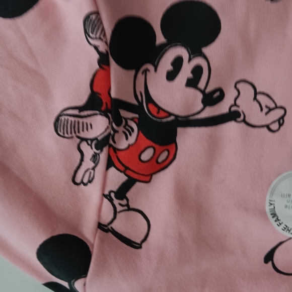 Disney 100 Mickey Mouse Sweater Women’s Large Pink All Over Print Sweatshirt - Picture 5 of 5